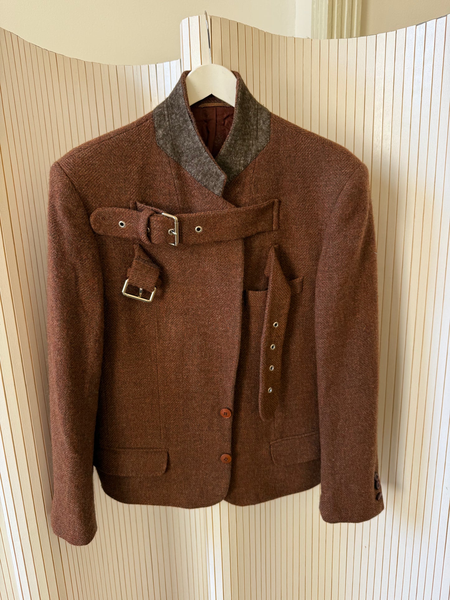 Buckle blazer jacket