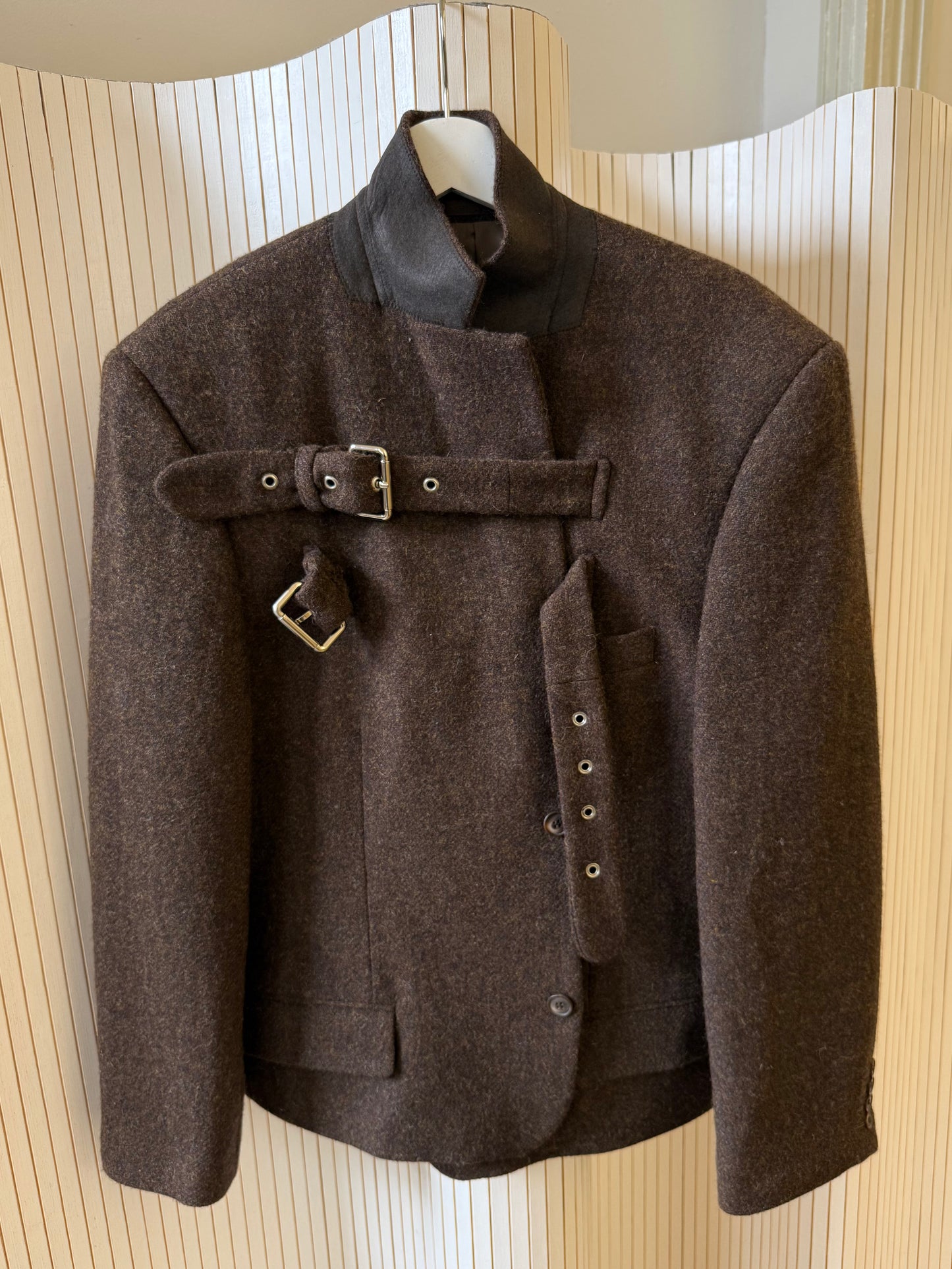 Buckle blazer jacket