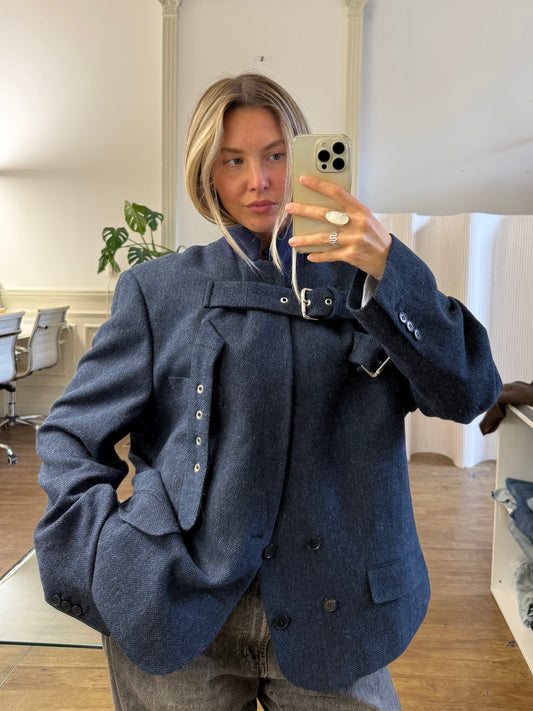 Buckle blazer jacket