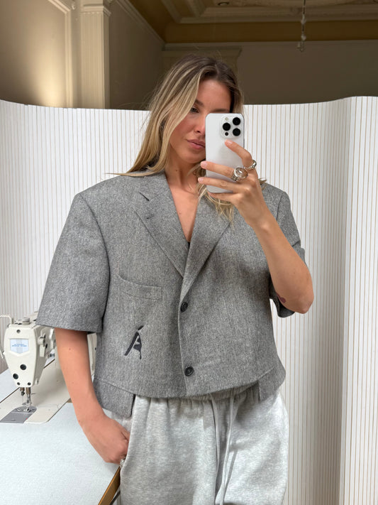 Short sleeve blazer