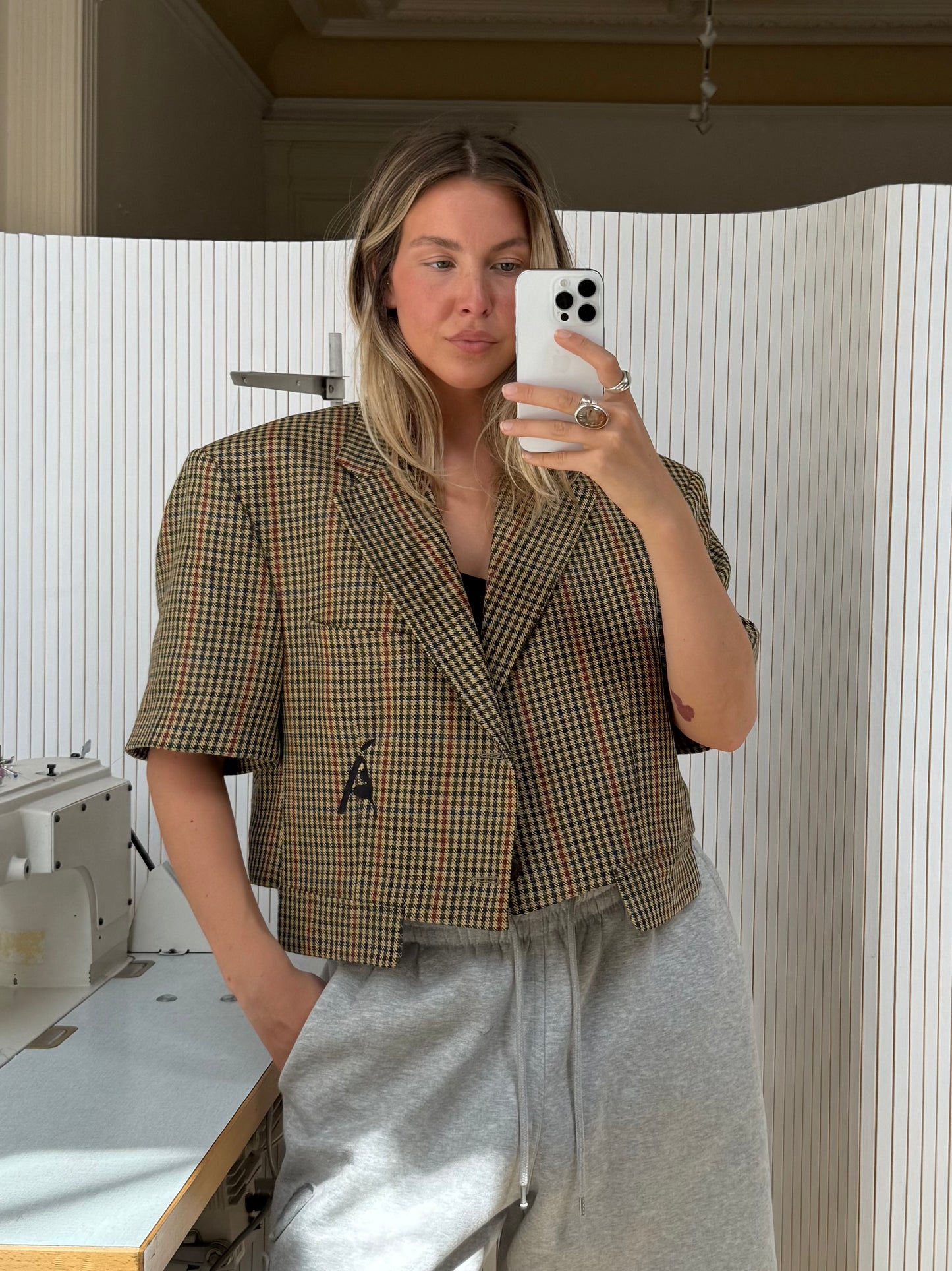Short sleeve blazer
