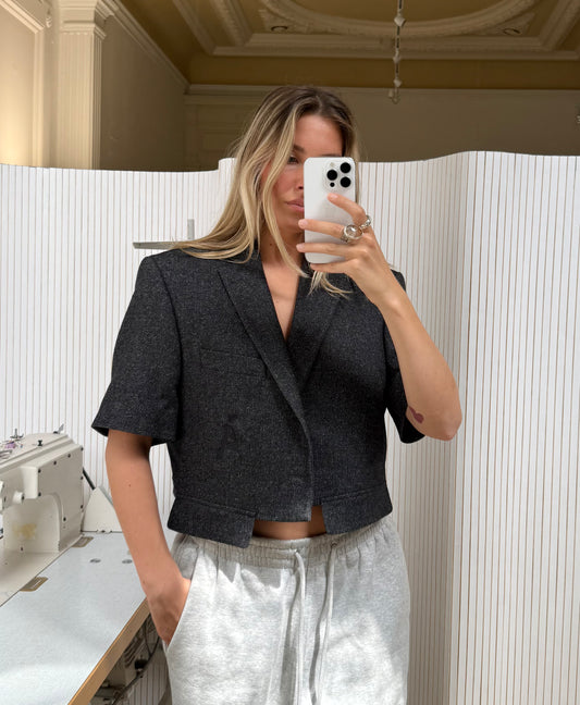 Short sleeve blazer