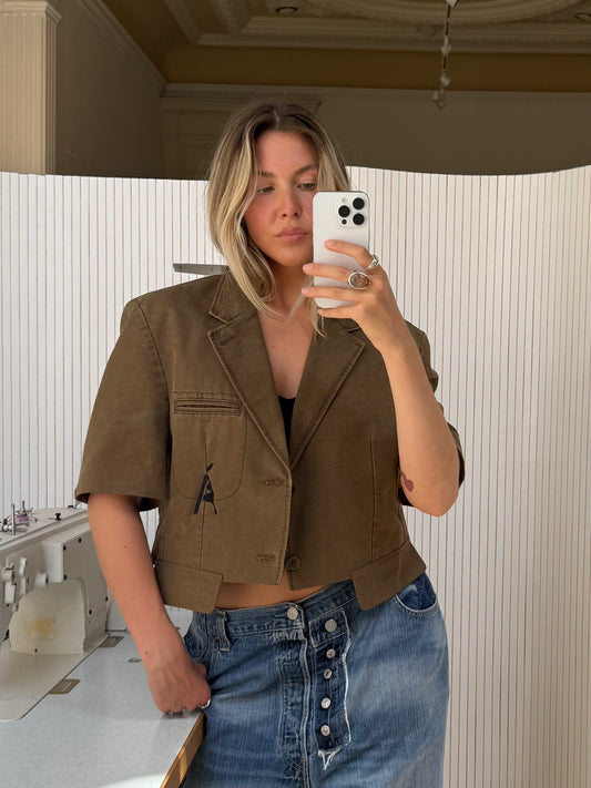 Short sleeve blazer