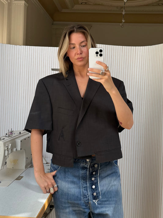 Short sleeve blazer
