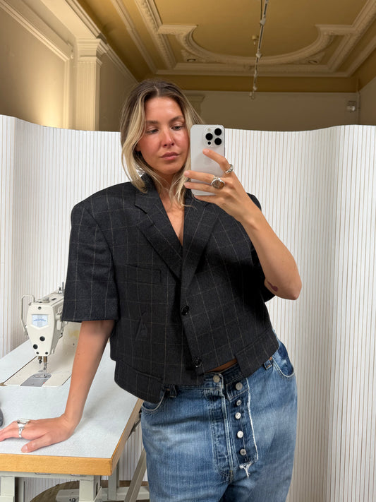 Short sleeve blazer