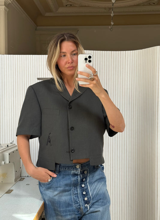 Short sleeve blazer