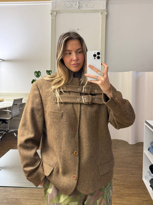 Buckle blazer jacket