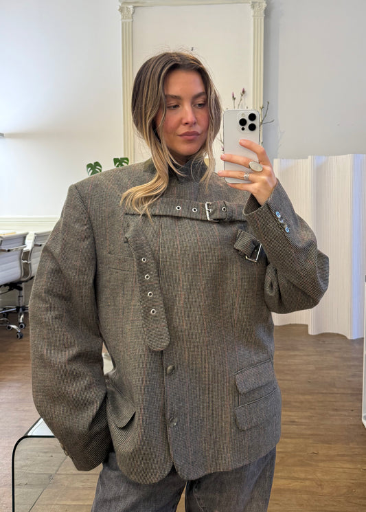 Buckle blazer jacket