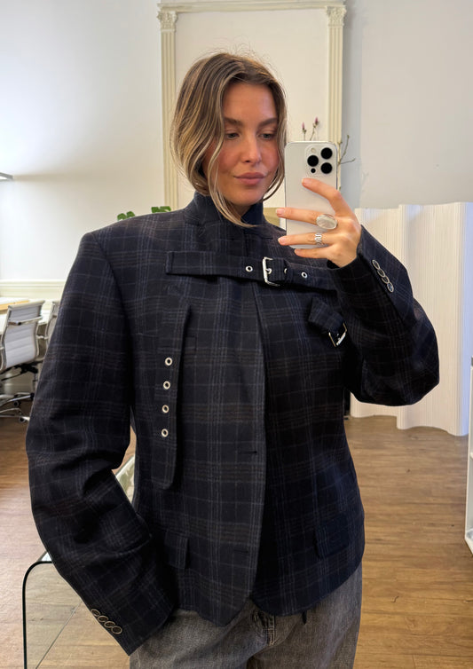 Buckle blazer jacket