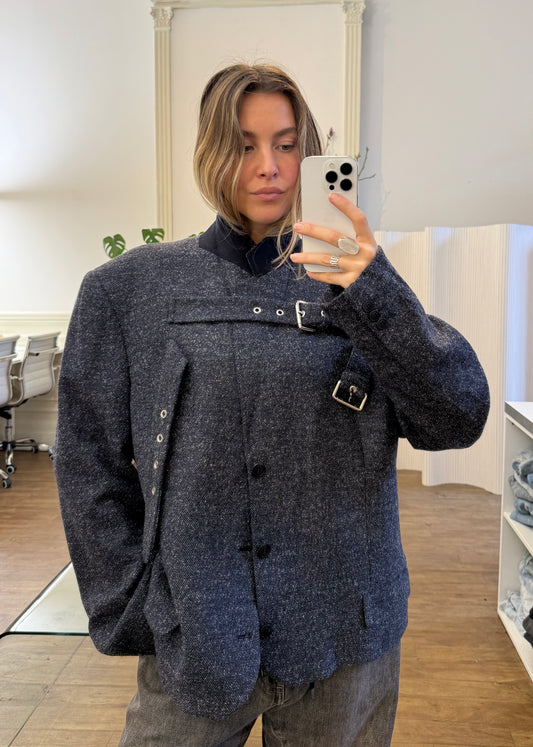 Buckle blazer jacket