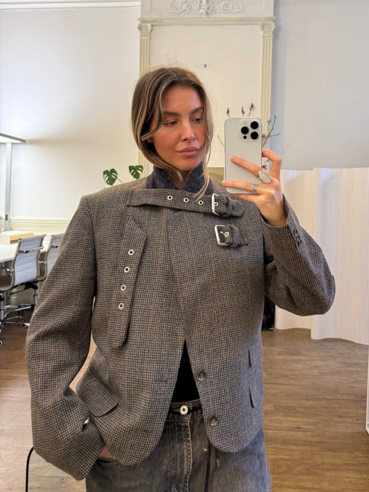 Buckle blazer jacket