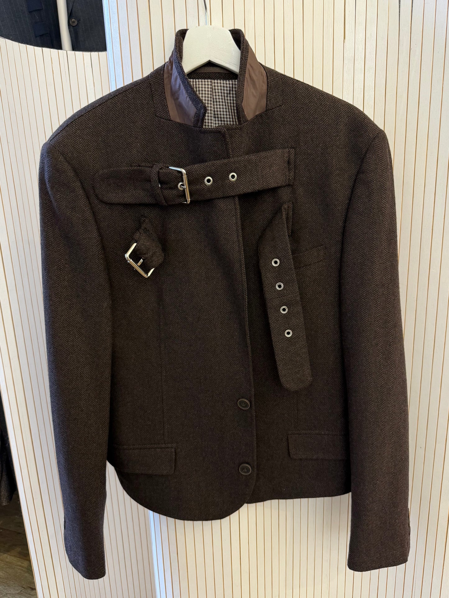 Buckle blazer jacket