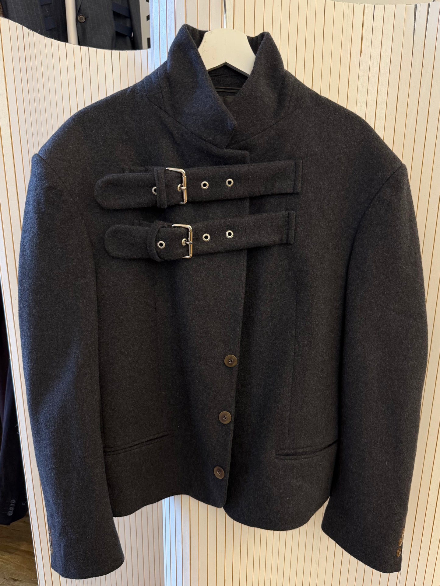 Buckle blazer jacket