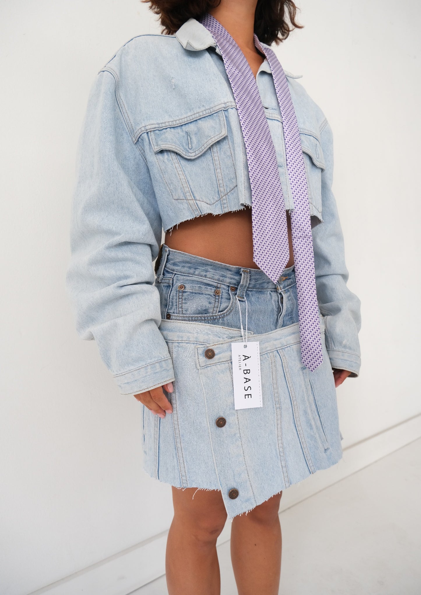 cropped denim jacket