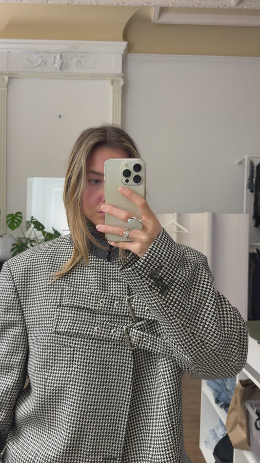 Rcereated blazer jacket