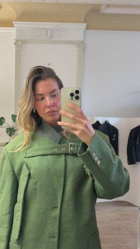 Buckle blazer jacket