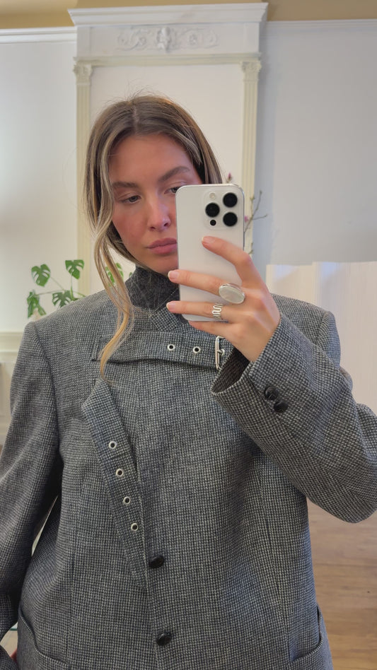 Buckle blazer jacket